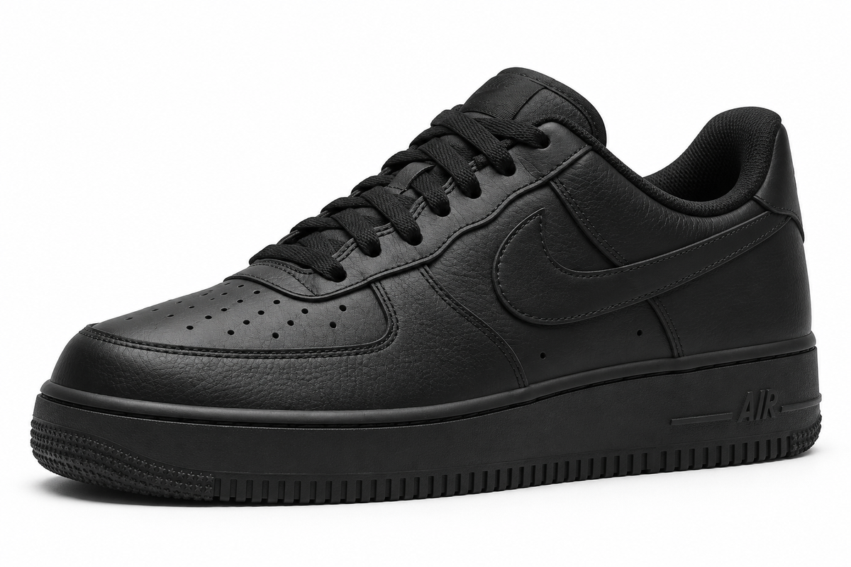 Nike Air Force 1 Low Triple Black — 3-4-avant