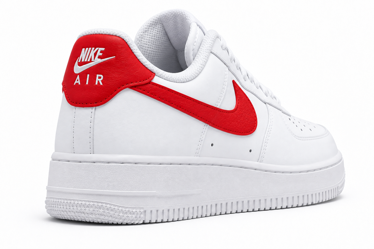 Nike Air Force 1 Low White-Red — 3-4-talon