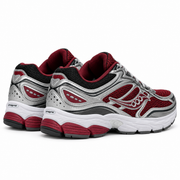 Saucony ProGrid Omni 9 | Argent / bordeaux | 3/4 arrière