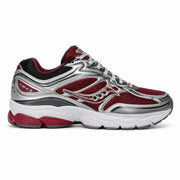 Saucony ProGrid Omni 9 | Argent / bordeaux | Côté extérieur