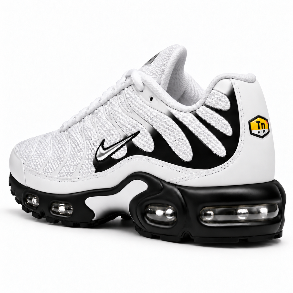 [color:Blanc / noir] Nike Air Max Plus TN | 3/4 talon
