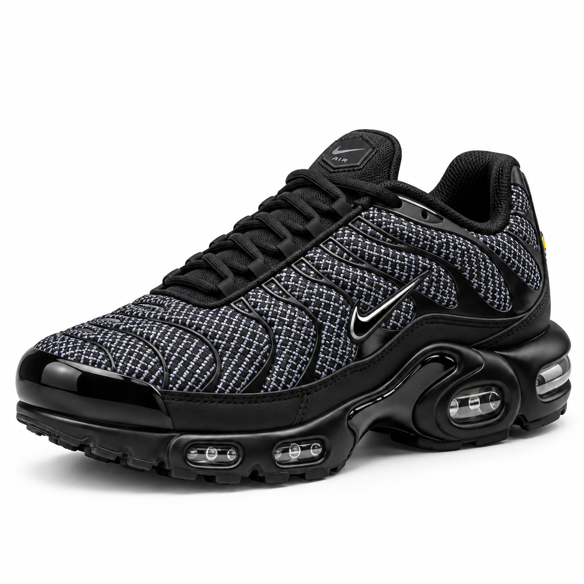 [color:Noir / micro-motif gris] Nike Air Max Plus TN | 3/4 avant