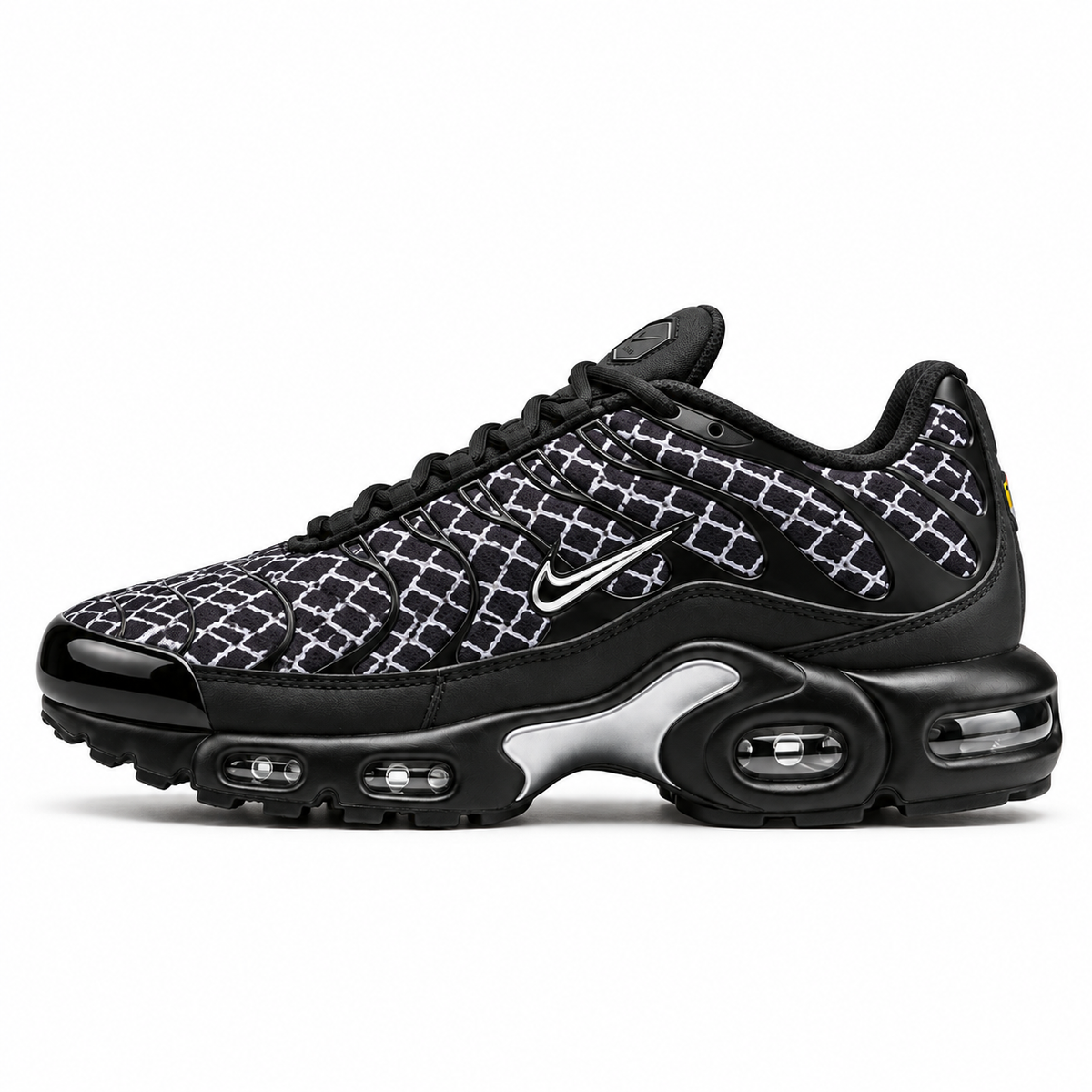 [color:Noir / quadrillage argenté] Nike Air Max Plus TN | Côté