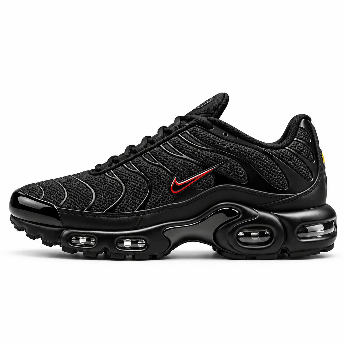 [color:Noir / Swoosh rouge] Nike Air Max Plus TN | Côté