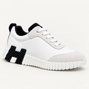 Hermès Bouncing Blanc / Noir — côté
