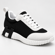 Hermès Bouncing Noir / Blanc textile — 3/4 avant