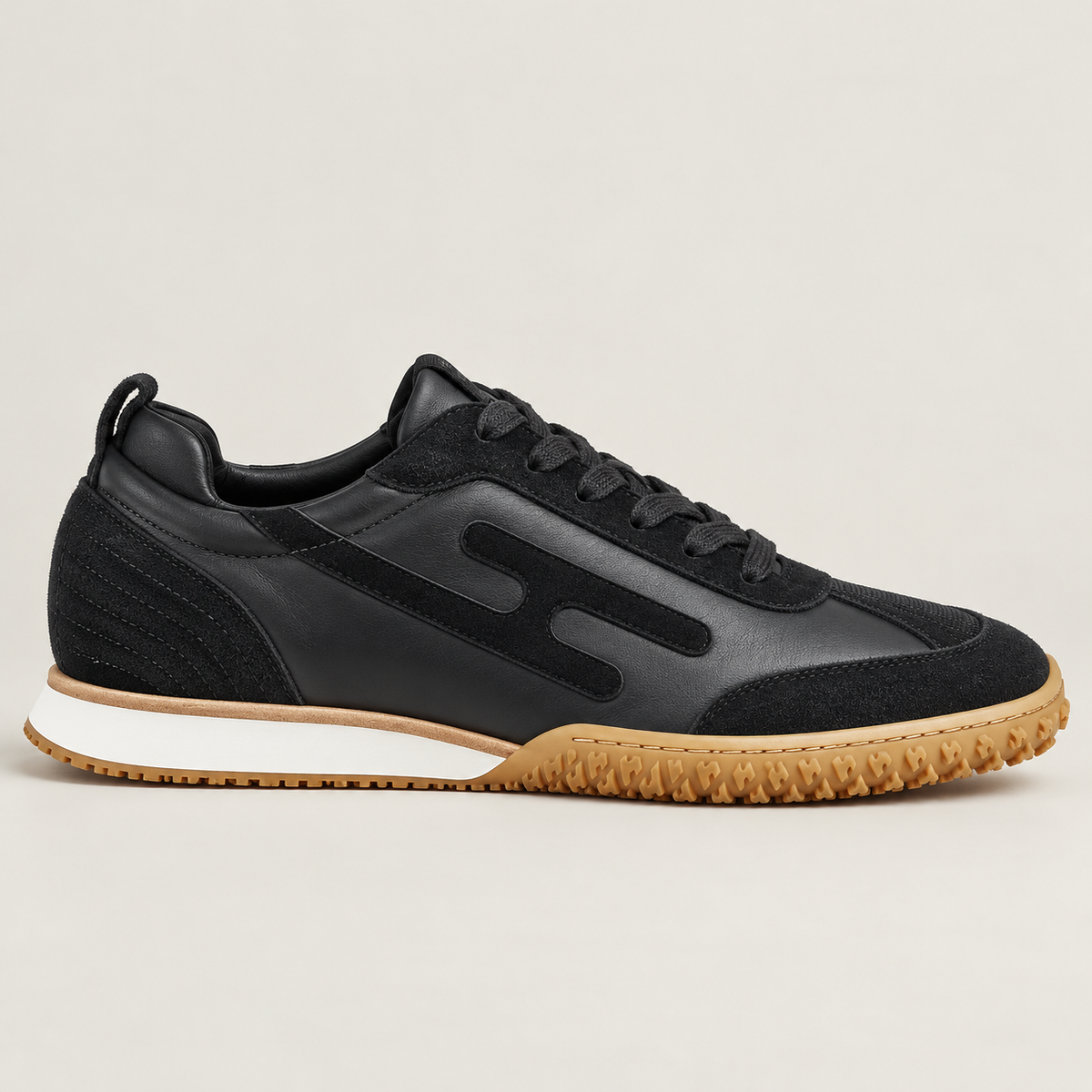 [color:Noir / Écru] Hermès Jet Noir / Écru — côté