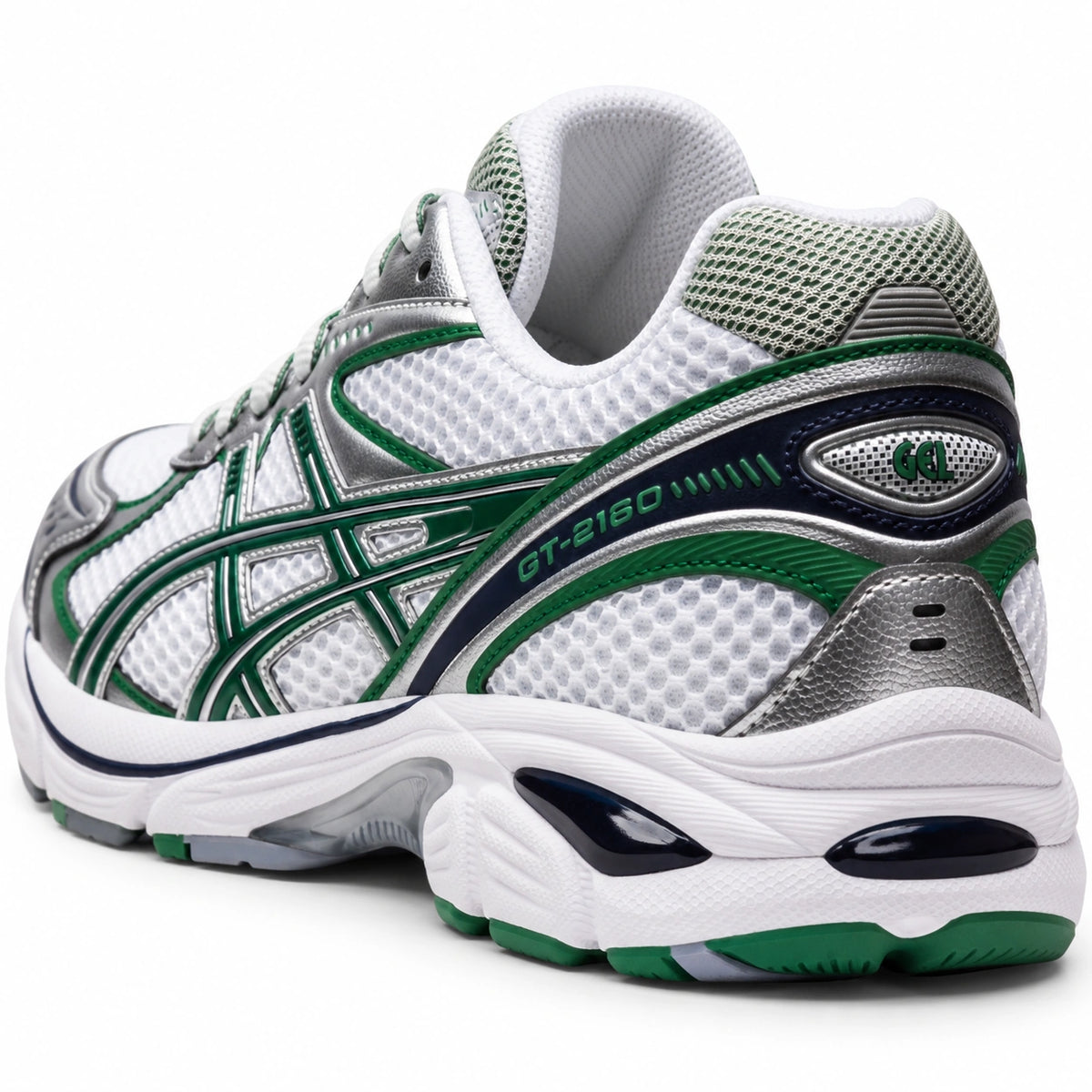 [color:Blanc-argent-vert] ASICS GT-2160 | 3/4 arrière