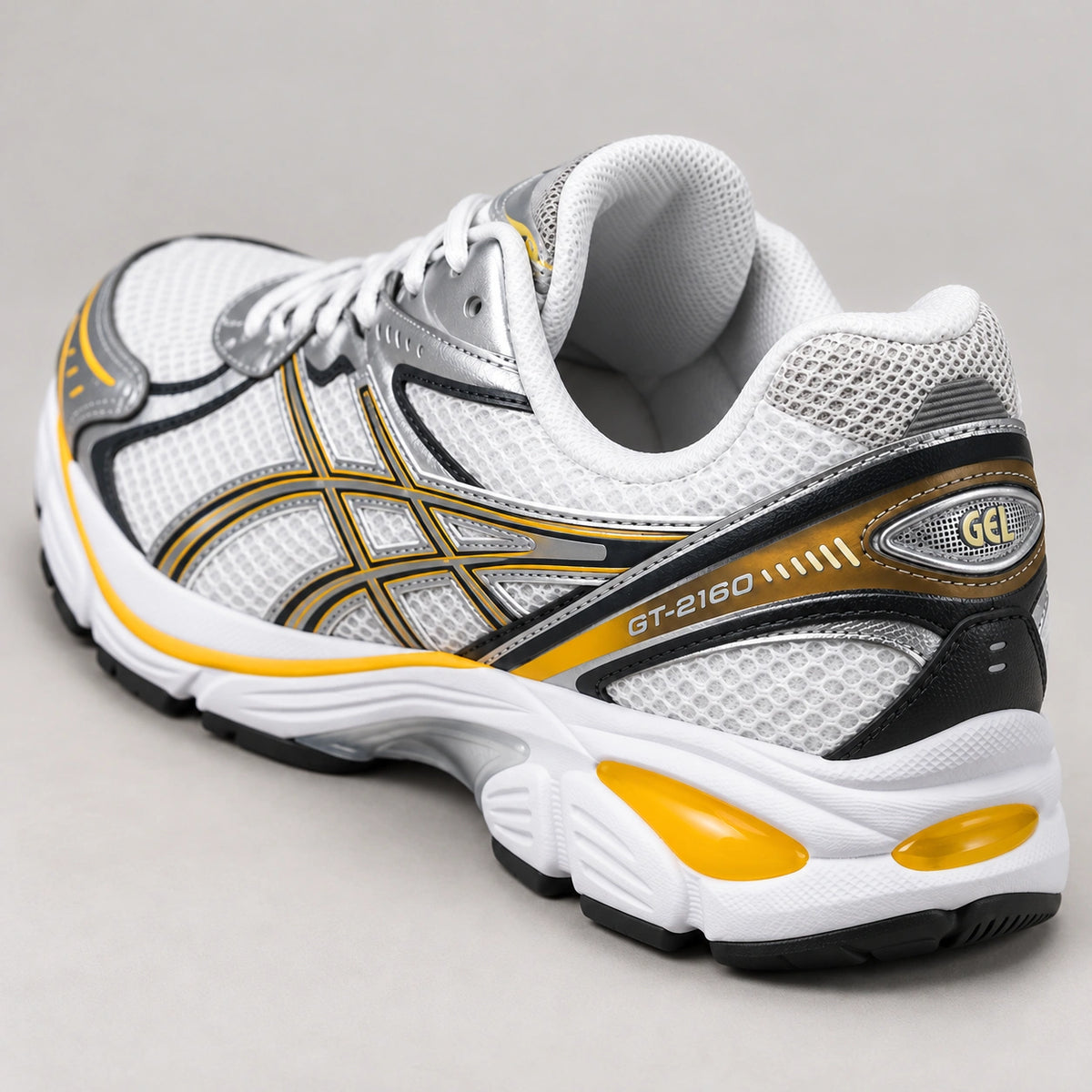 [color:Argent-blanc-jaune] ASICS GT-2160 | 3/4 arrière