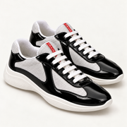 [color:Noir et argent] Prada — Sneakers America’s Cup | 3/4 avant