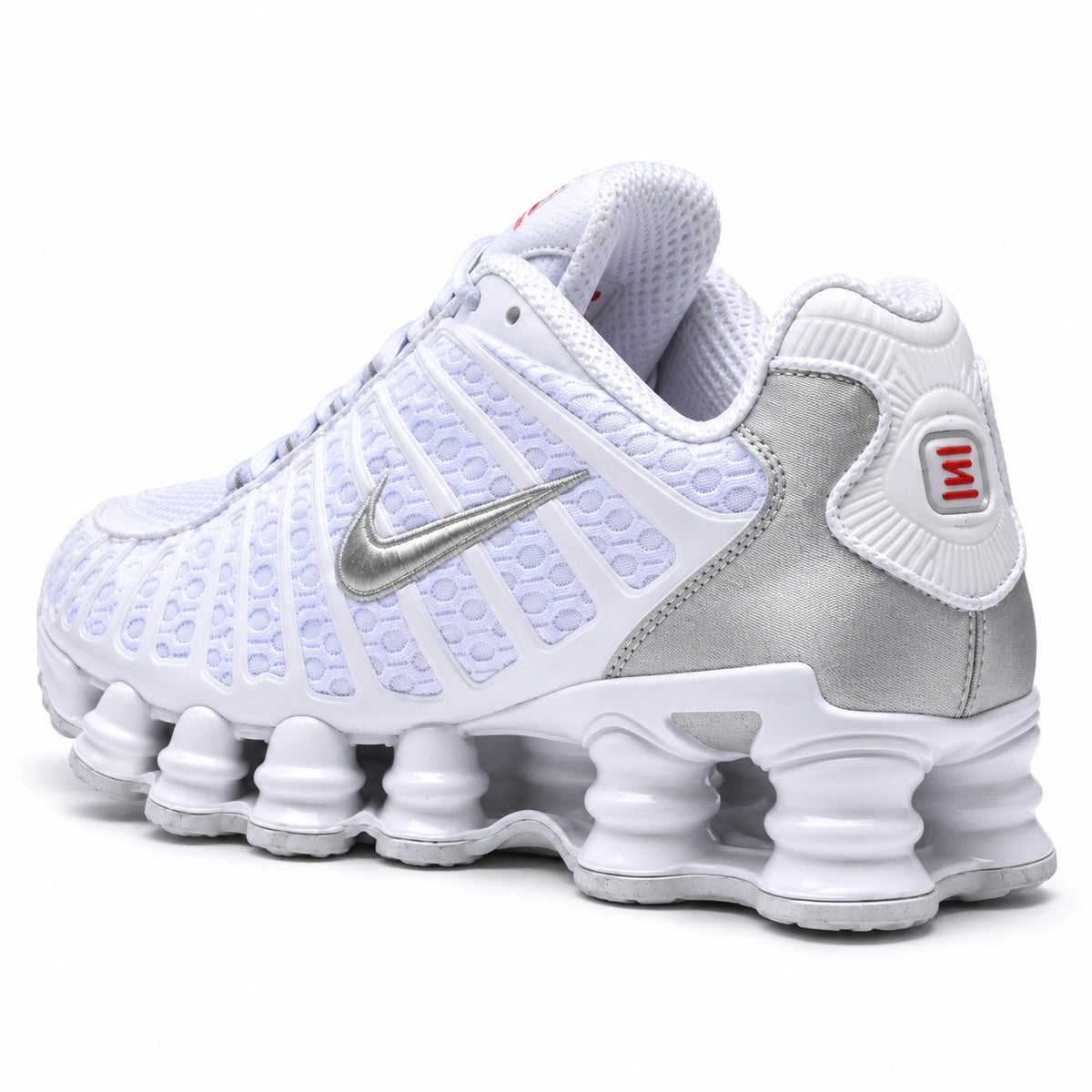[color:Blanc-argent] Nike Shox TL | 3/4 arrière