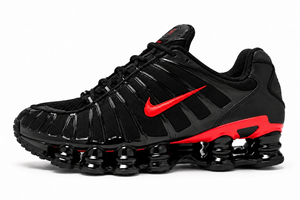 [color:Noir-rouge] Nike Shox TL | Profil extérieur