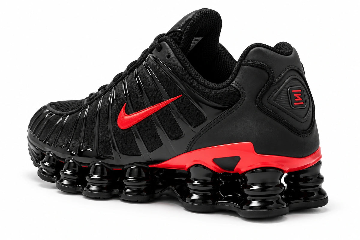[color:Noir-rouge] Nike Shox TL | 3/4 arrière