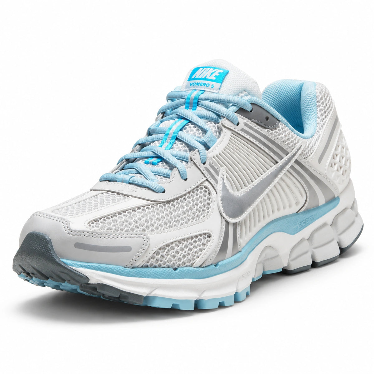 [color:Blanc-bleu ciel] Nike Zoom Vomero 5 | 3/4 avant