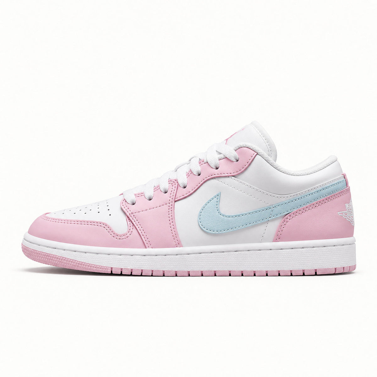 Air Jordan 1 Low | Rose et blanc | Côté extérieur