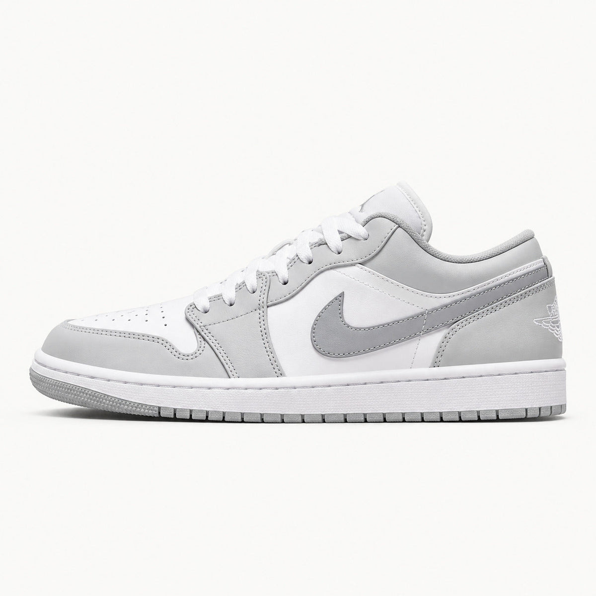 Air Jordan 1 Low | Gris et blanc | Côté extérieur