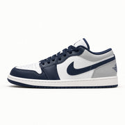 Air Jordan 1 Low | Bleu marine et blanc | Côté extérieur