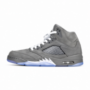 Air Jordan 5 Retro | Gris / bleu | Côté extérieur
