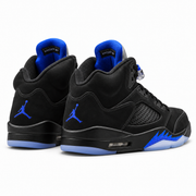 Air Jordan 5 Retro | Noir / bleu | 3/4 arrière