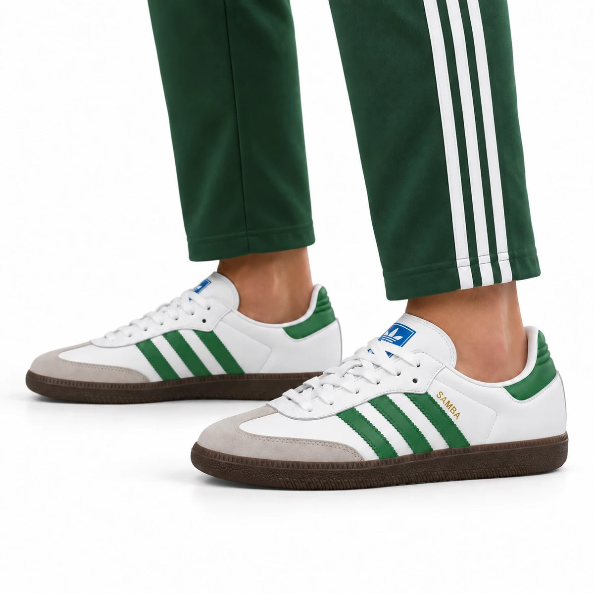 [color:Blanc-vert] adidas Samba OG | Porté