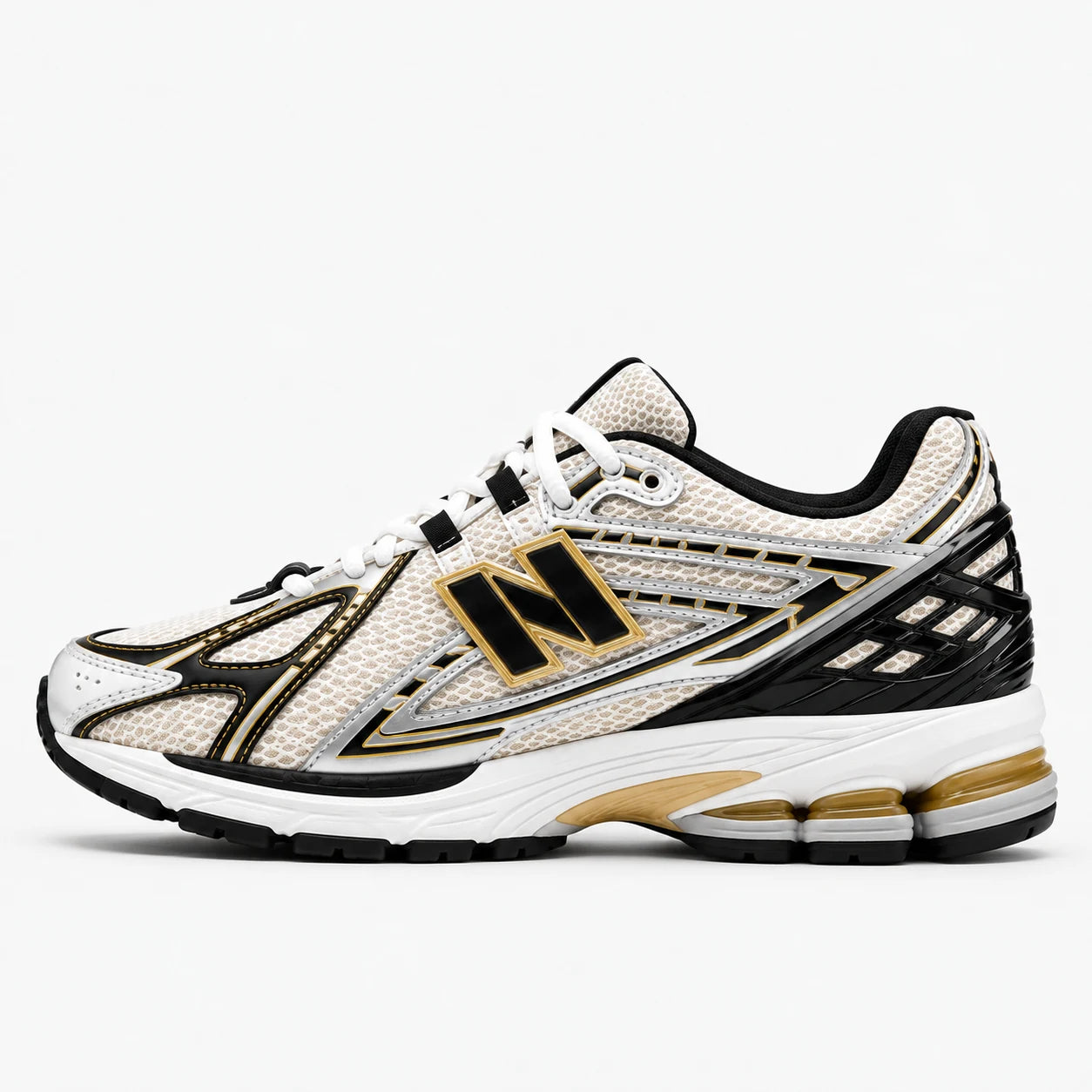 New Balance 1906R Argent-or — Profil extérieur