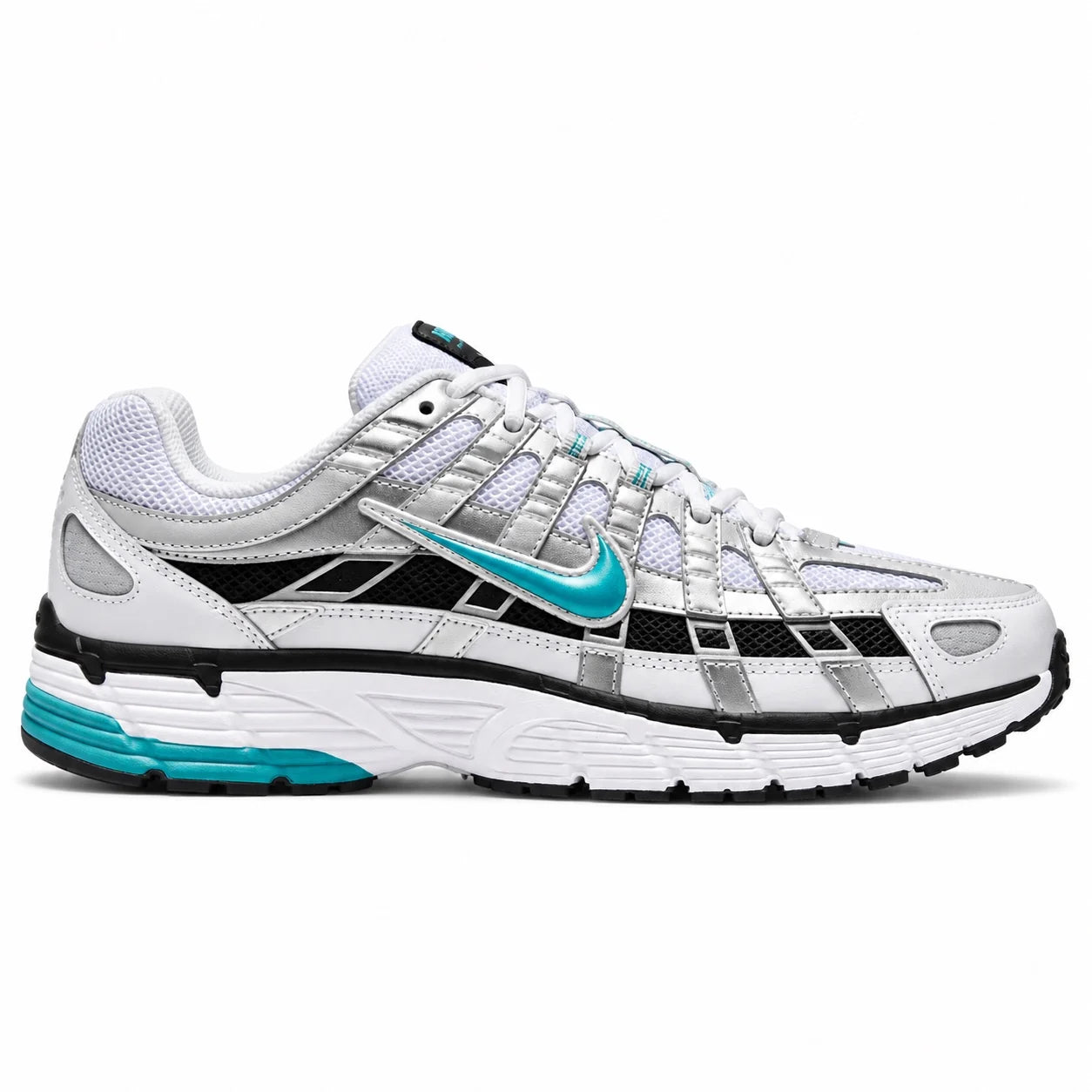 Nike P-6000 Argent-noir-turquoise — Profil intérieur