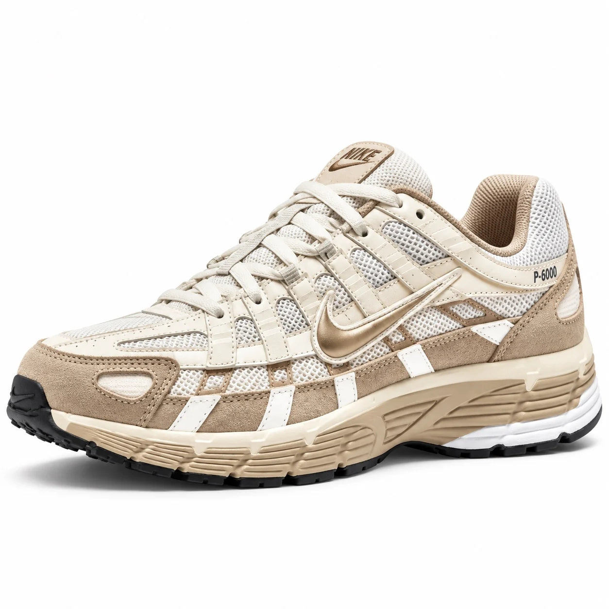 Nike P-6000 Crème-beige — 3/4 avant