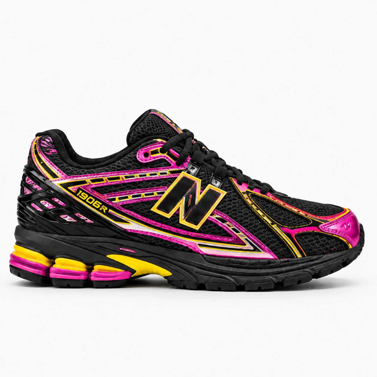 New Balance 1906R Noir multicolore — Profil extérieur